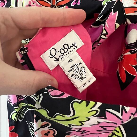 B13 Vintage Lilly Pulitzer Strapless Dress Size MS - Picture 3 of 3